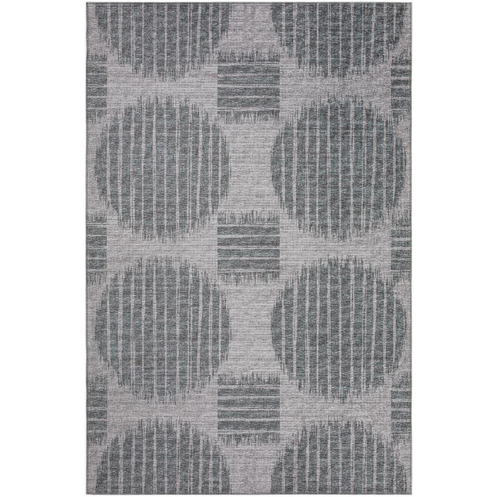 Indoor/Outdoor Sedona SN13 Pewter Washable 3' x 5' Rug. Picture 1