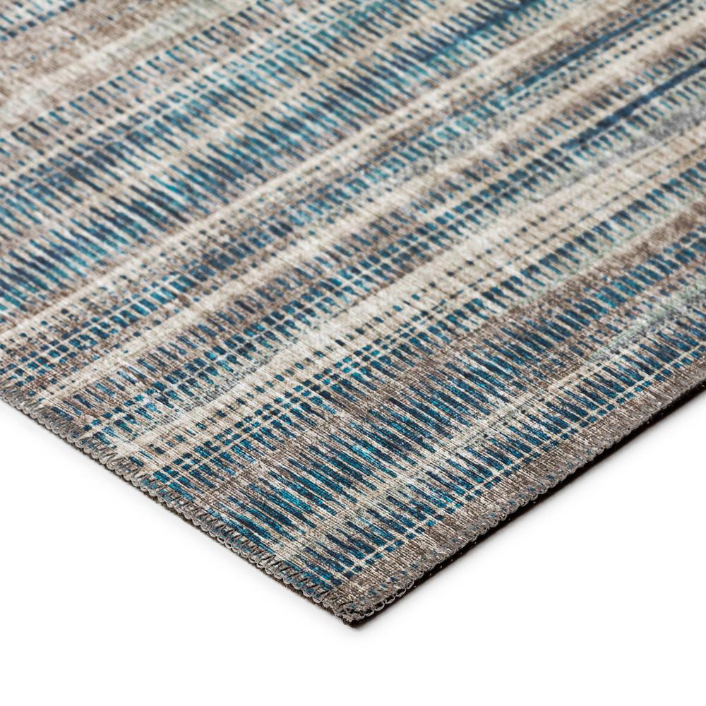 Waverly Earth Contemporary Striped 2'3" x 7'6" Runner Rug Earth AWA31. Picture 3