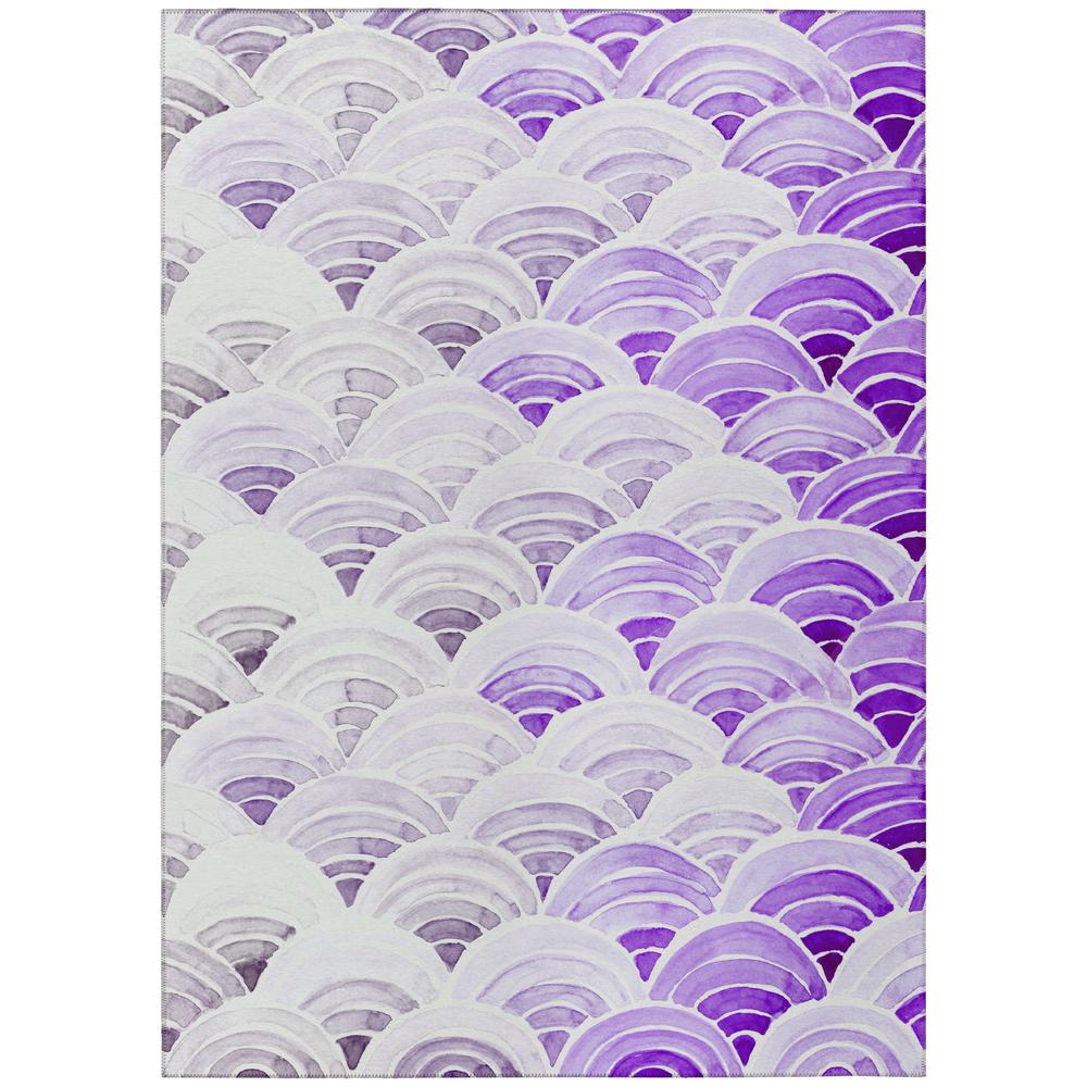 Indoor/Outdoor Seabreeze SZ5 Violet Washable 3' x 5' Rug. Picture 1