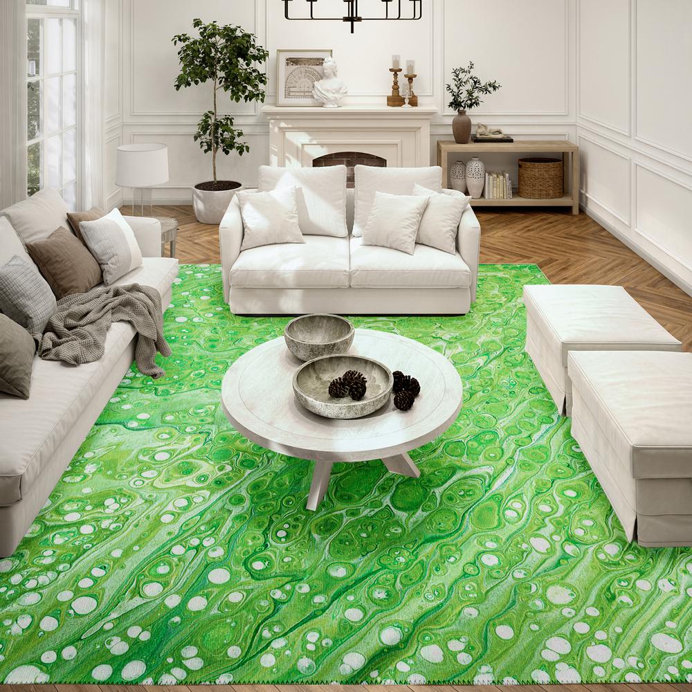 Karina Clover Modern Abstract 9' x 12' Area Rug Clover AKC35. Picture 1