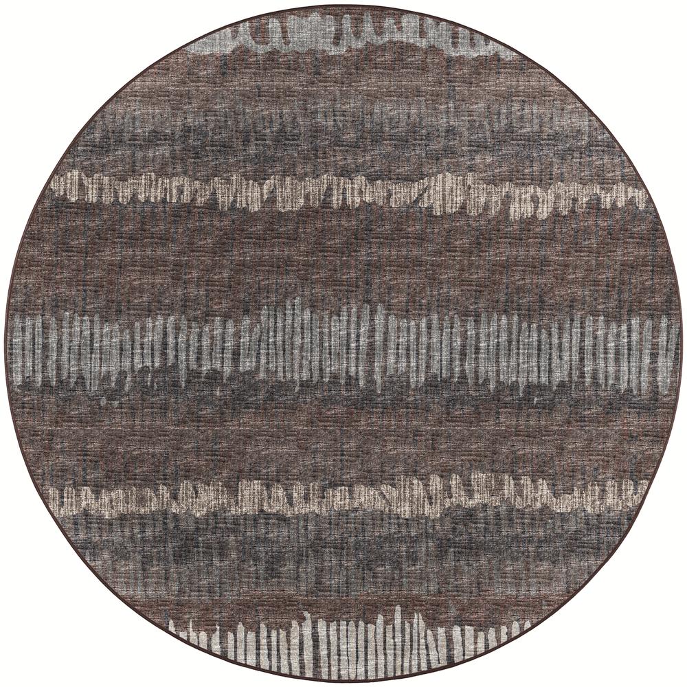 Winslow WL4 Coffee 4' x 4' Round Rug. Picture 1
