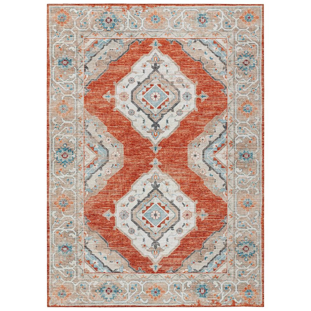Indoor/Outdoor Marbella MB1 Spice Washable 5' x 7'6" Rug. Picture 1