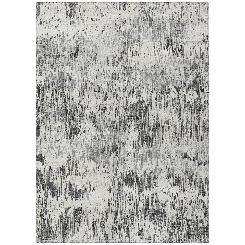 Indoor/Outdoor Accord AAC31 Gray Washable 3' x 5' Rug. Picture 1