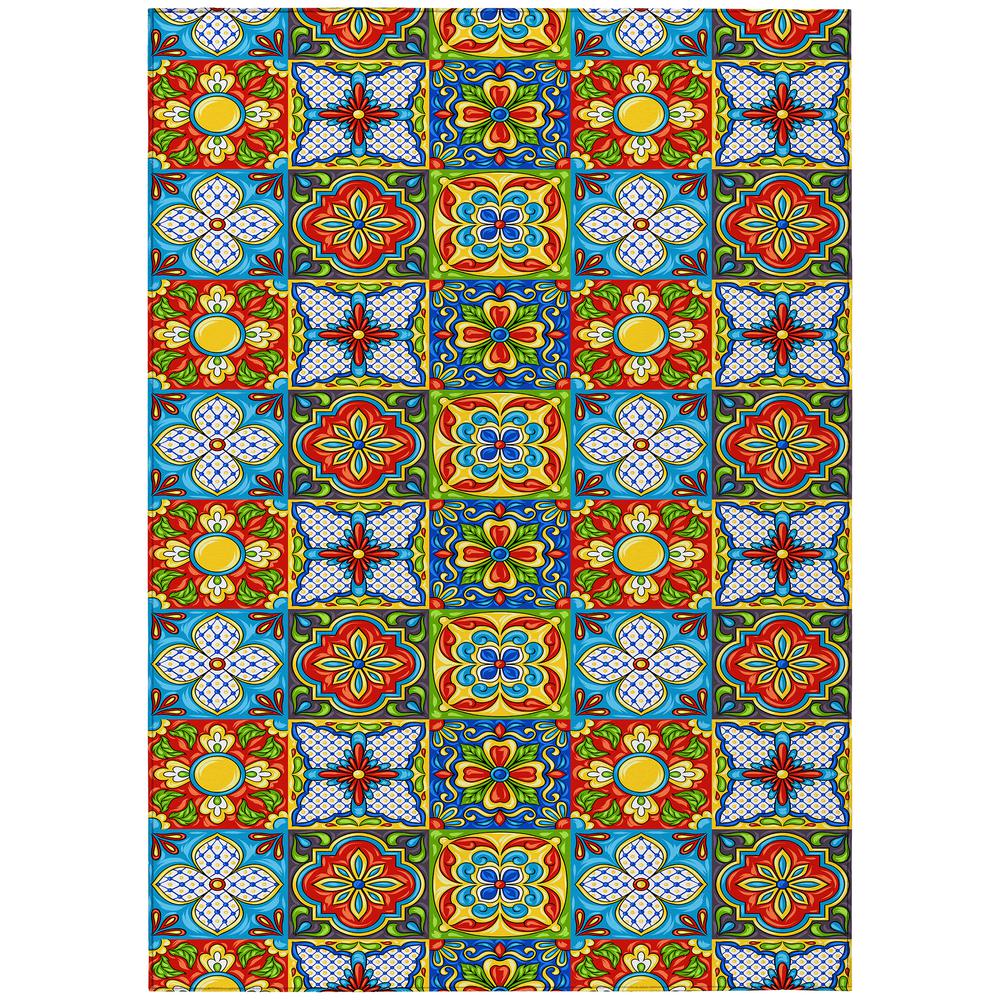 Indoor/Outdoor Kendall KE20 Multi Washable 2'6" x 3'10" Rug. Picture 1
