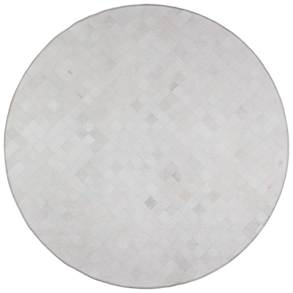 Indoor/Outdoor Stetson SS2 Linen Washable 4' x 4' Round Rug. Picture 1