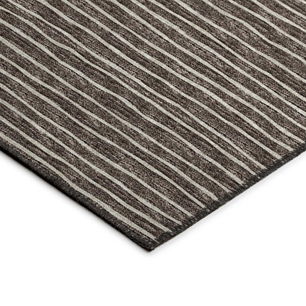 Indoor/Outdoor Laidley LA1 Chocolate Washable 10' x 14' Rug. Picture 2
