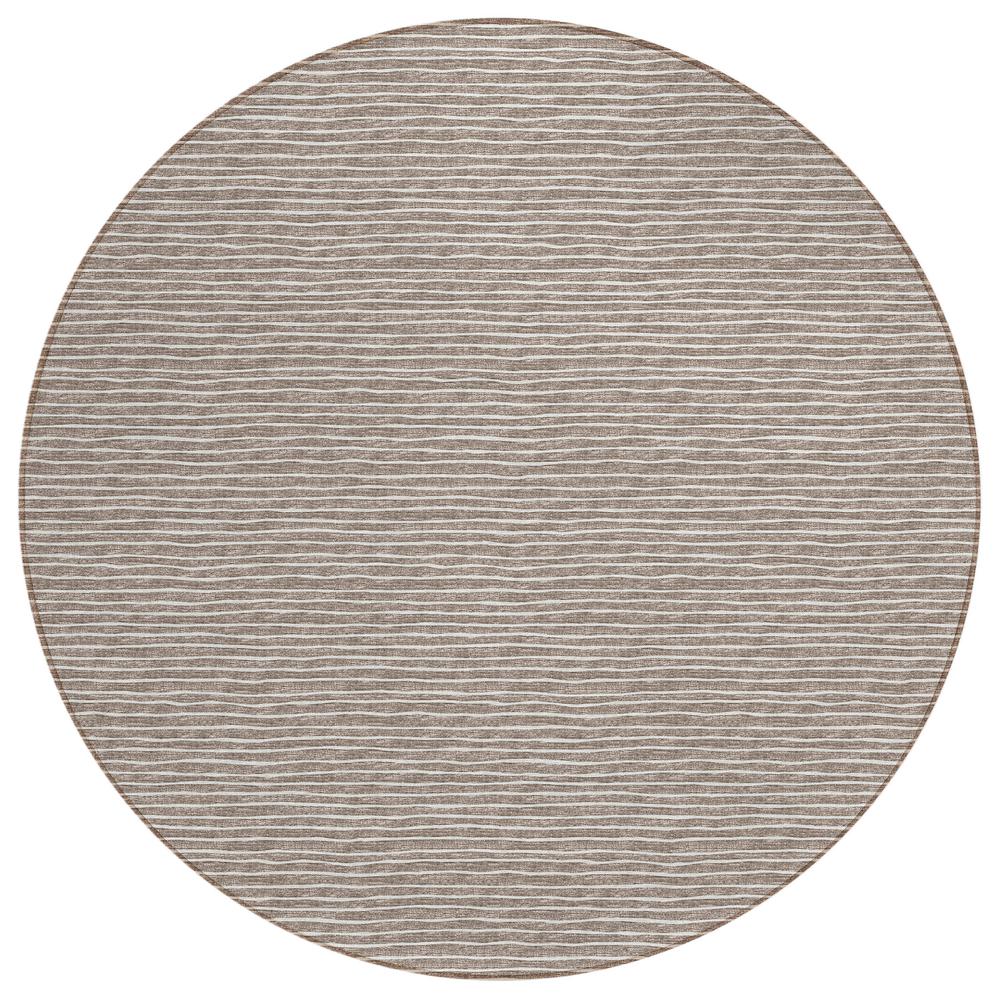 Indoor/Outdoor Laidley LA1 Taupe Washable 4' x 4' Rug. Picture 1