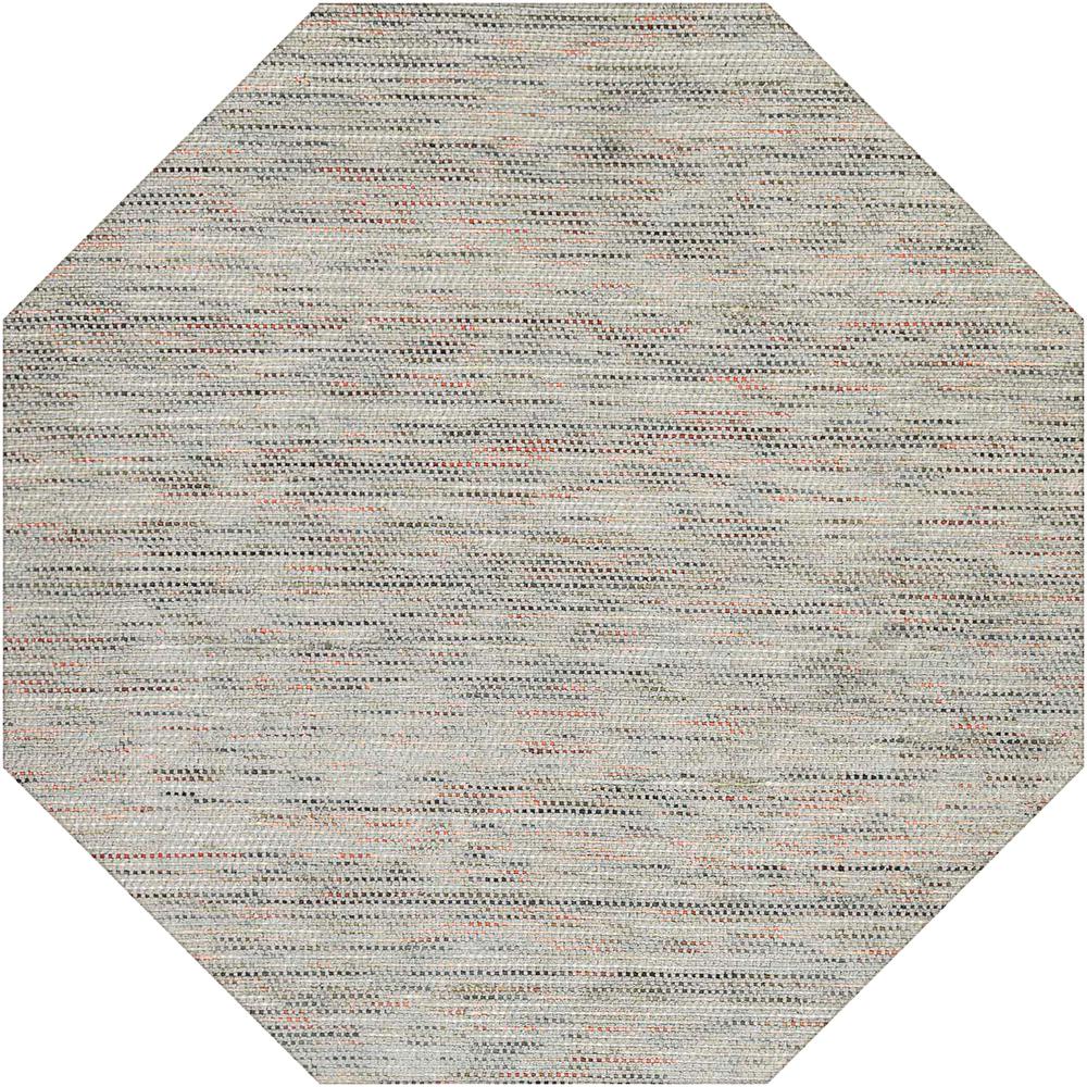Zion ZN1 Silver 12' x 12' Octagon Rug. Picture 1