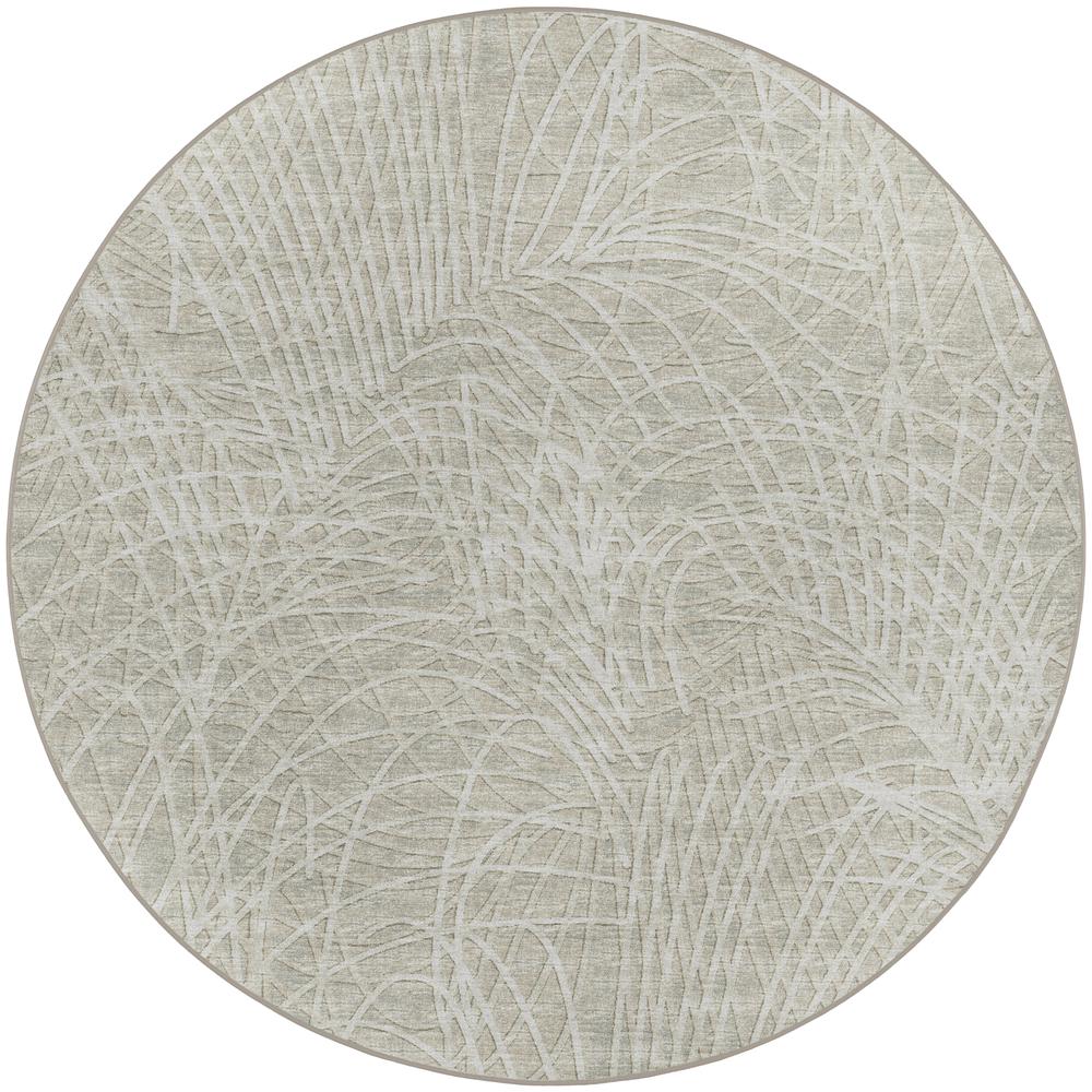 Winslow WL2 Taupe 4' x 4' Round Rug. Picture 1