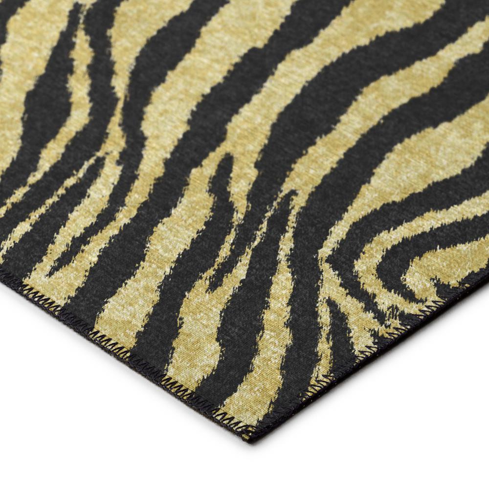 Indoor/Outdoor Mali ML1 Gold Washable 10' x 14' Rug. Picture 4