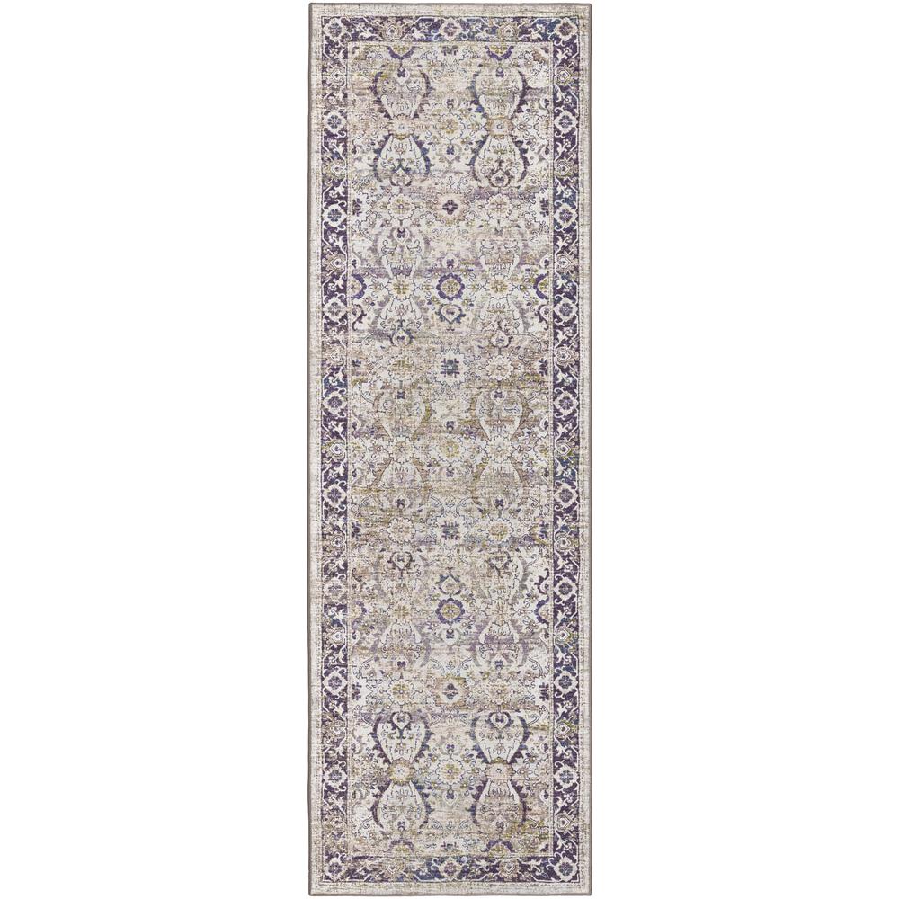 Jericho JC1 Oyster 2'6" x 10' Runner Rug. The main picture.