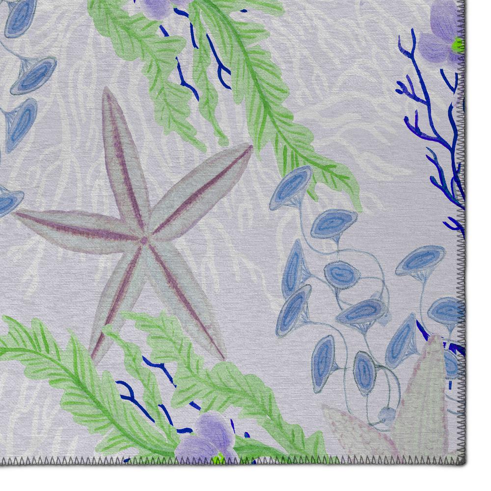 Indoor/Outdoor Seabreeze SZ1 Lavender Washable 10' x 14' Rug. Picture 3
