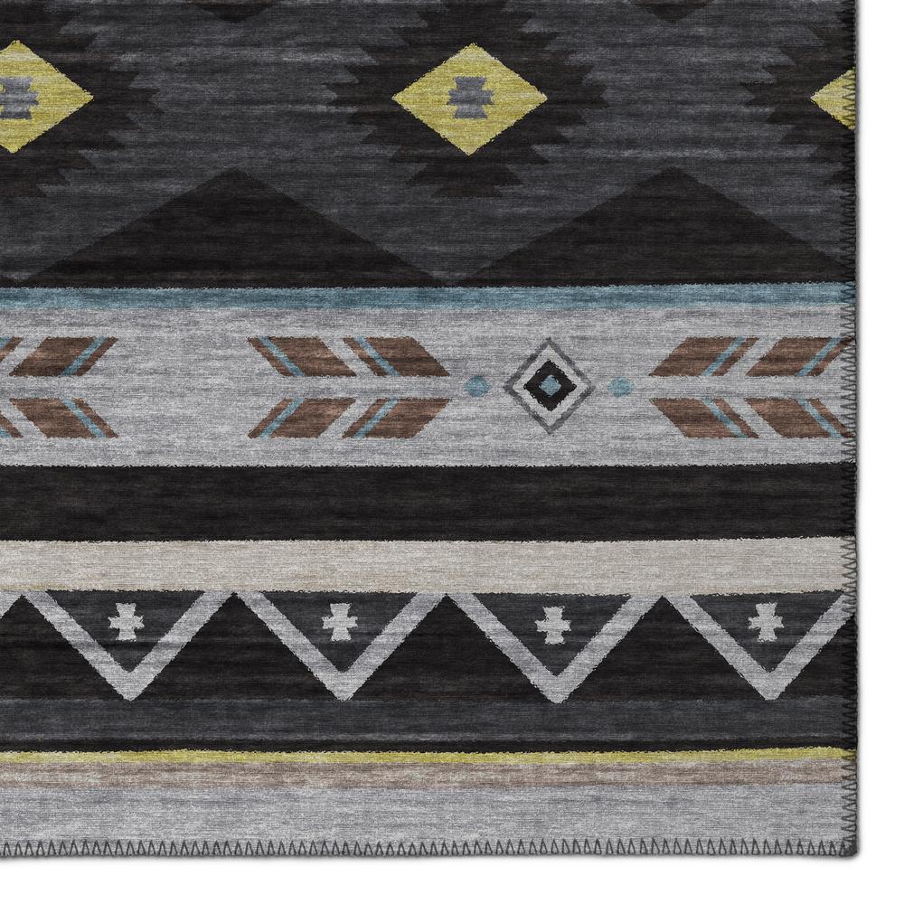 Indoor/Outdoor Sonora ASO33 Midnight Washable 1'8" x 2'6" Rug. Picture 3