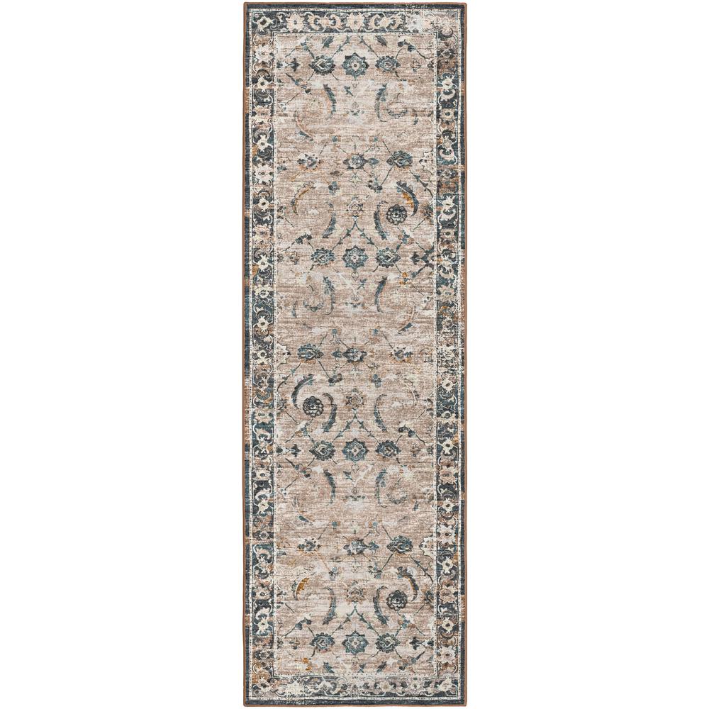 Jericho JC4 Taupe 2'6" x 10' Runner Rug. Picture 1