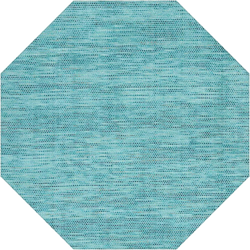 Zion ZN1 Teal 12' x 12' Octagon Rug. Picture 1