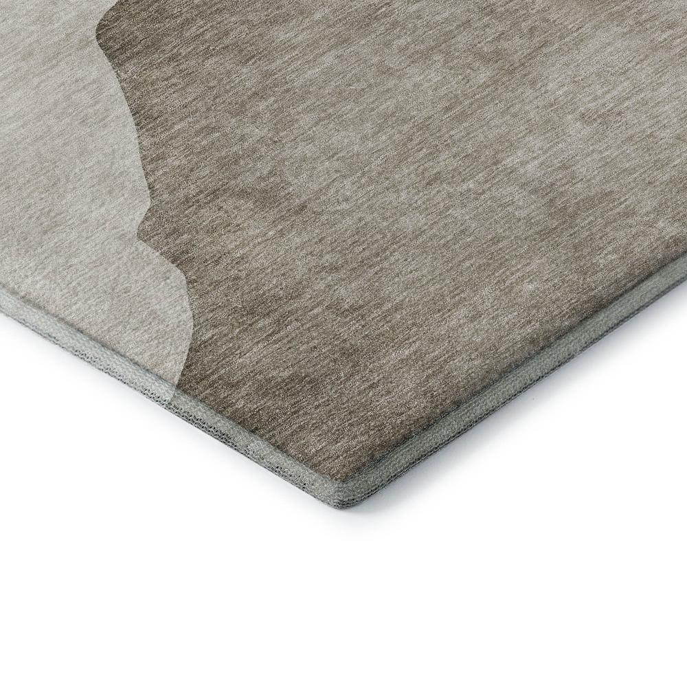 Luxury Washable Odyssey OY17 Taupe 1'8" x 2'6" Rug. Picture 2