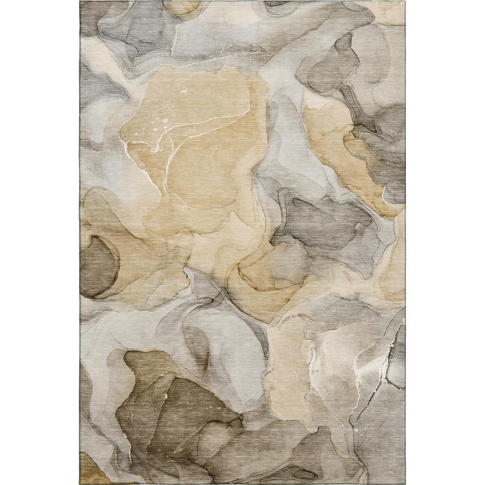 Luxury Washable Odyssey OY4 Taupe 2'6" x 3'10" Rug. Picture 1