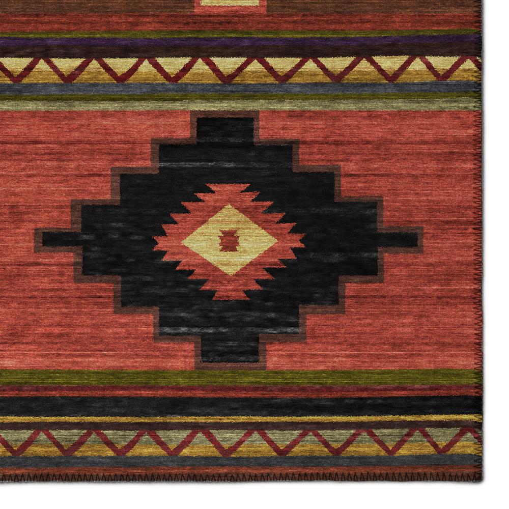 Indoor/Outdoor Sonora ASO31 Paprika Washable 1'8" x 2'6" Rug. Picture 3