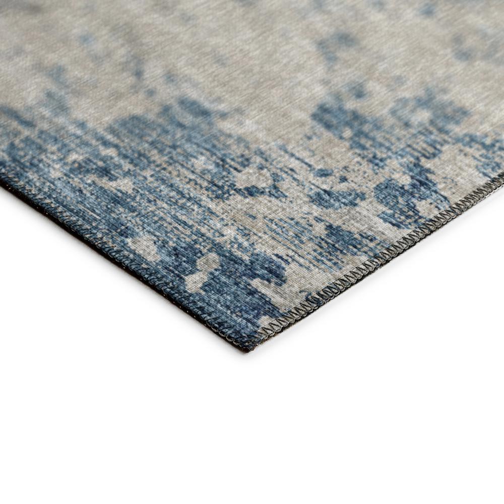 Indoor/Outdoor Accord AAC35 Blue Washable 1'8" x 2'6" Rug. Picture 4