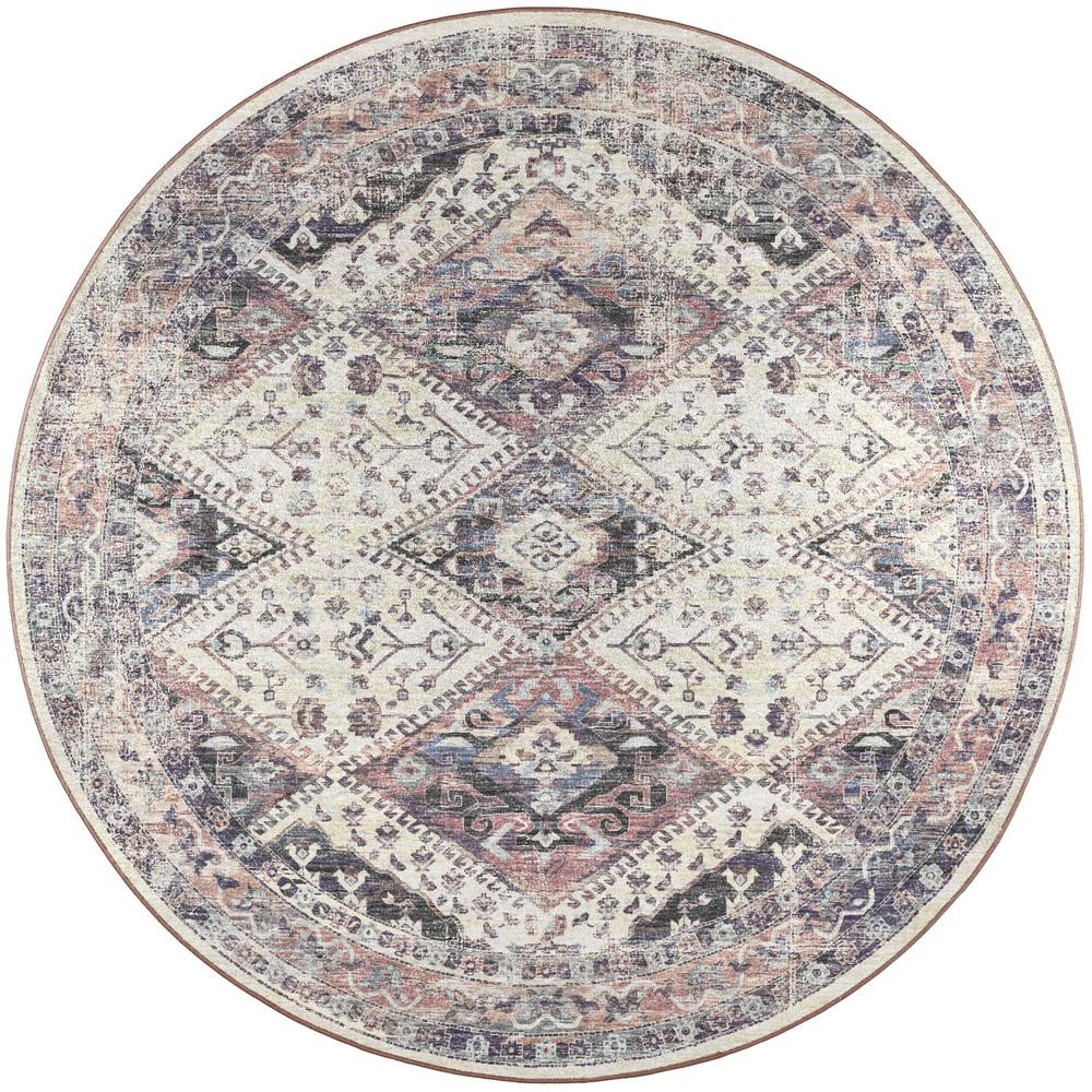 Jericho JC9 Pearl 4' x 4' Round Rug. Picture 1