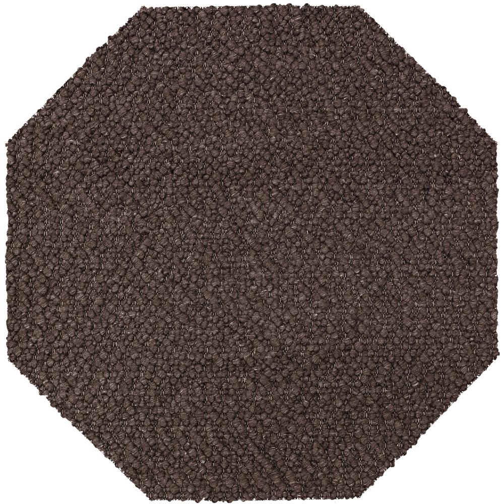 Gorbea GR1 Chocolate 12' x 12' Octagon Rug. Picture 1