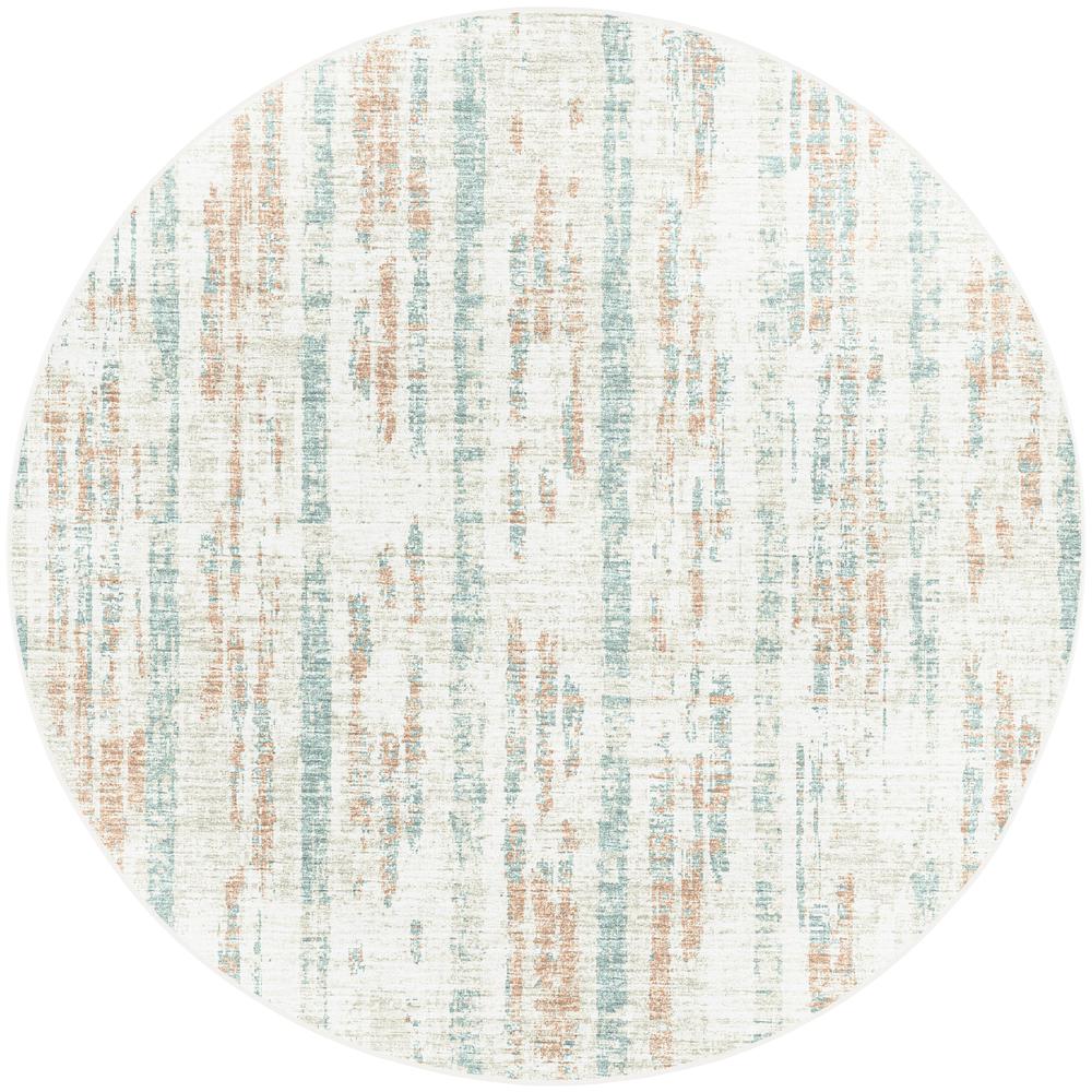 Winslow WL6 Pearl 4' x 4' Round Rug. Picture 1