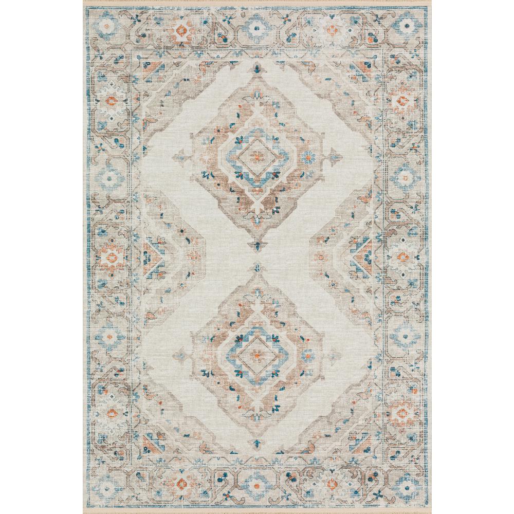 Indoor/Outdoor Marbella MB1 Ivory Washable 9' x 12' Rug. Picture 1
