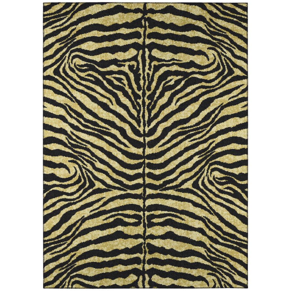 Indoor/Outdoor Mali ML1 Gold Washable 3' x 5' Rug. Picture 1