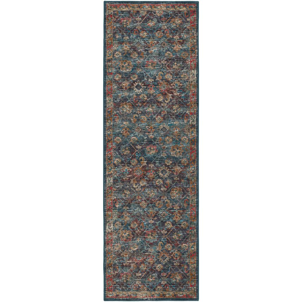 Jericho JC8 Navy 2'6" x 10' Runner Rug. Picture 1