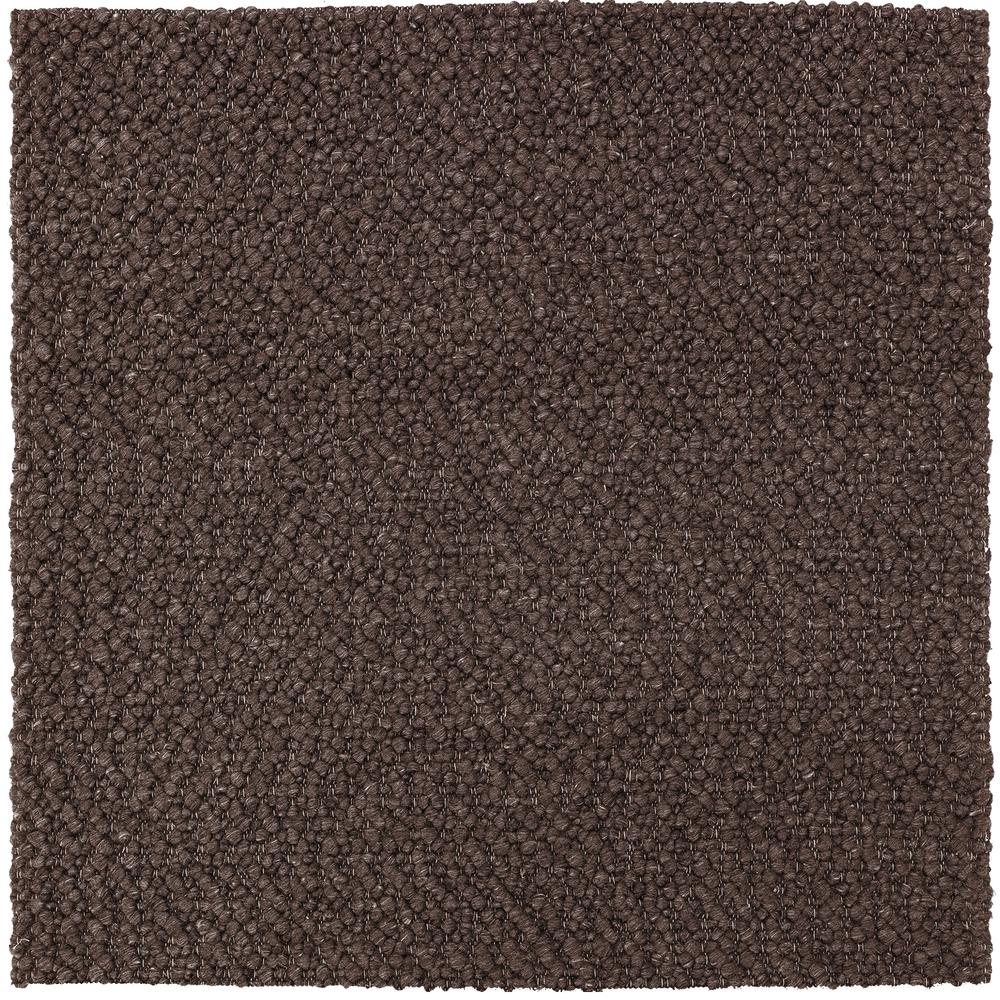 Gorbea GR1 Chocolate 12' x 12' Square Rug. Picture 1