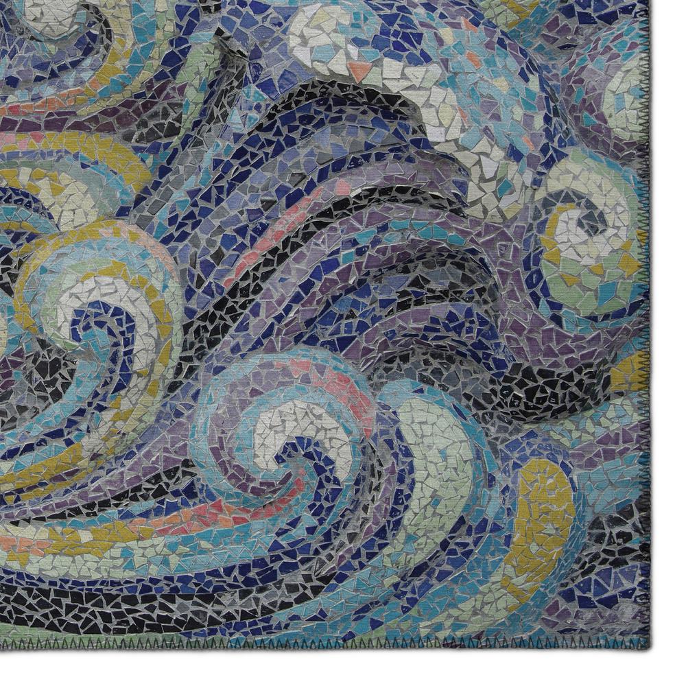 Indoor/Outdoor Surfside ASR44 Stormy Washable 1'8" x 2'6" Rug. Picture 3