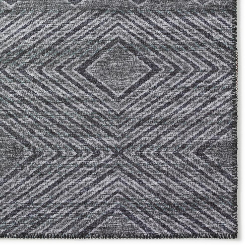 Yuma Gray Transitional Southwest 2'3" x 7'6" Runner Rug Gray AYU31. Picture 2