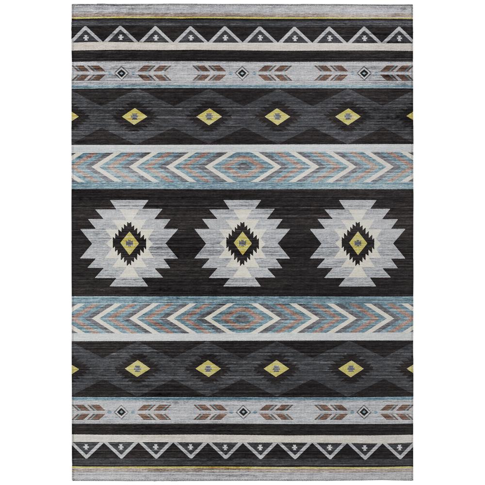 Indoor/Outdoor Sonora ASO33 Midnight Washable 3' x 5' Rug. Picture 1