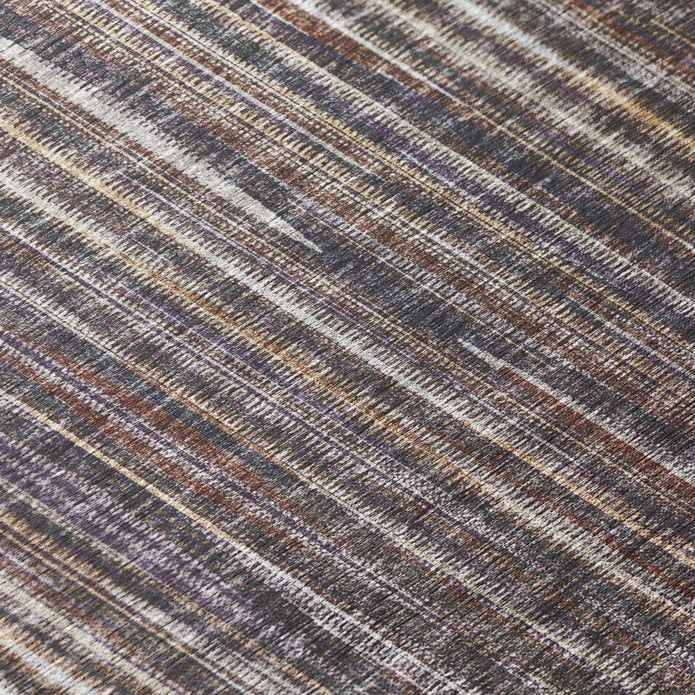 Waverly Brown Contemporary Striped 2'3" x 7'6" Runner Rug Brown AWA31. Picture 5