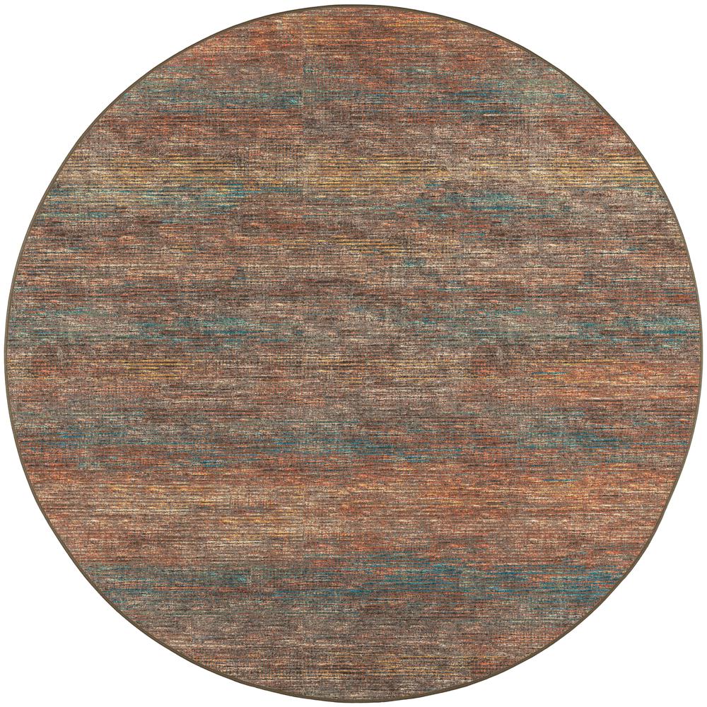 Ciara CR1 Paprika 4' x 4' Round Rug. Picture 1