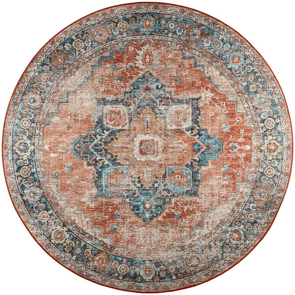 Jericho JC2 Spice 4' x 4' Round Rug. Picture 1