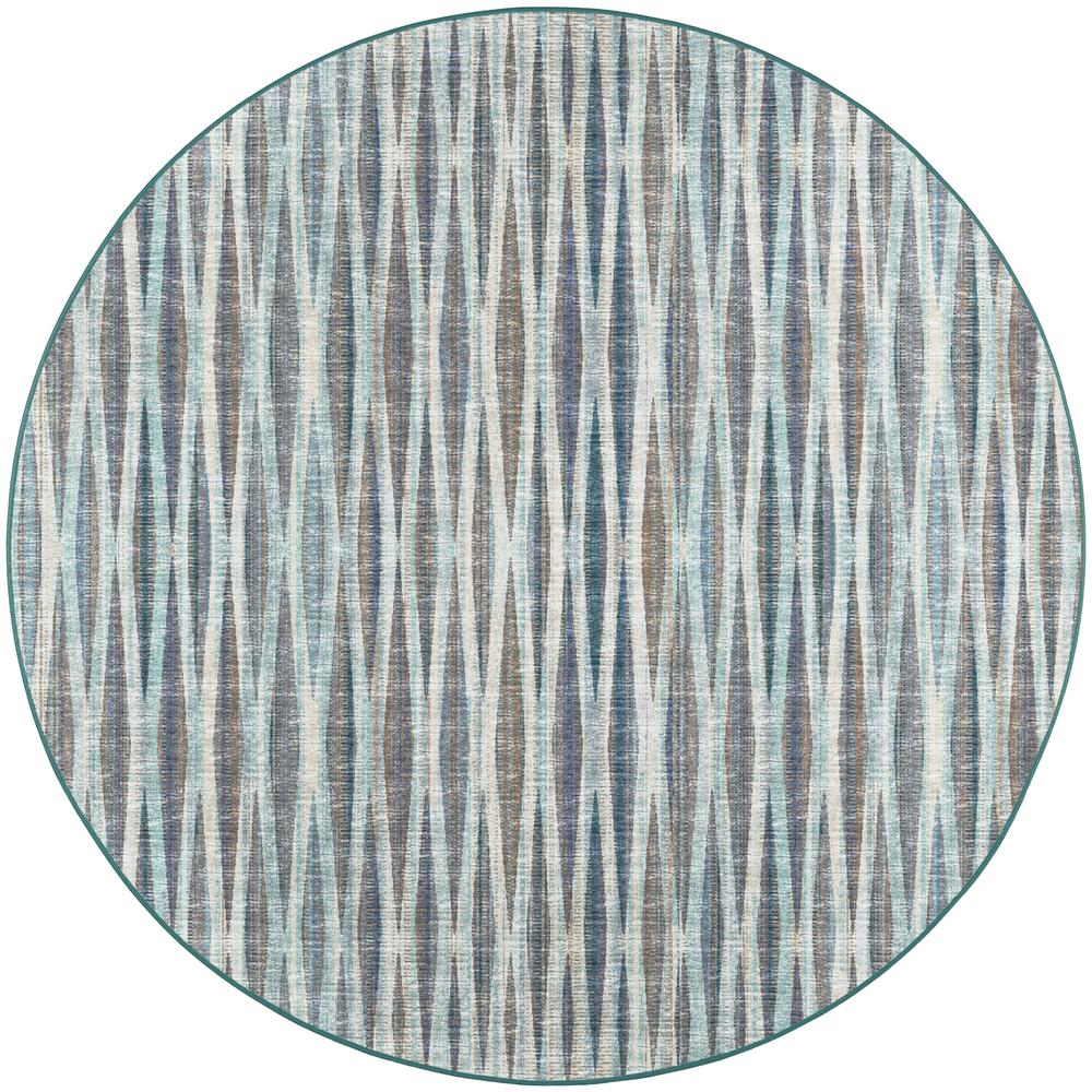 Amador AA1 Mist 4' x 4' Round Rug. Picture 1