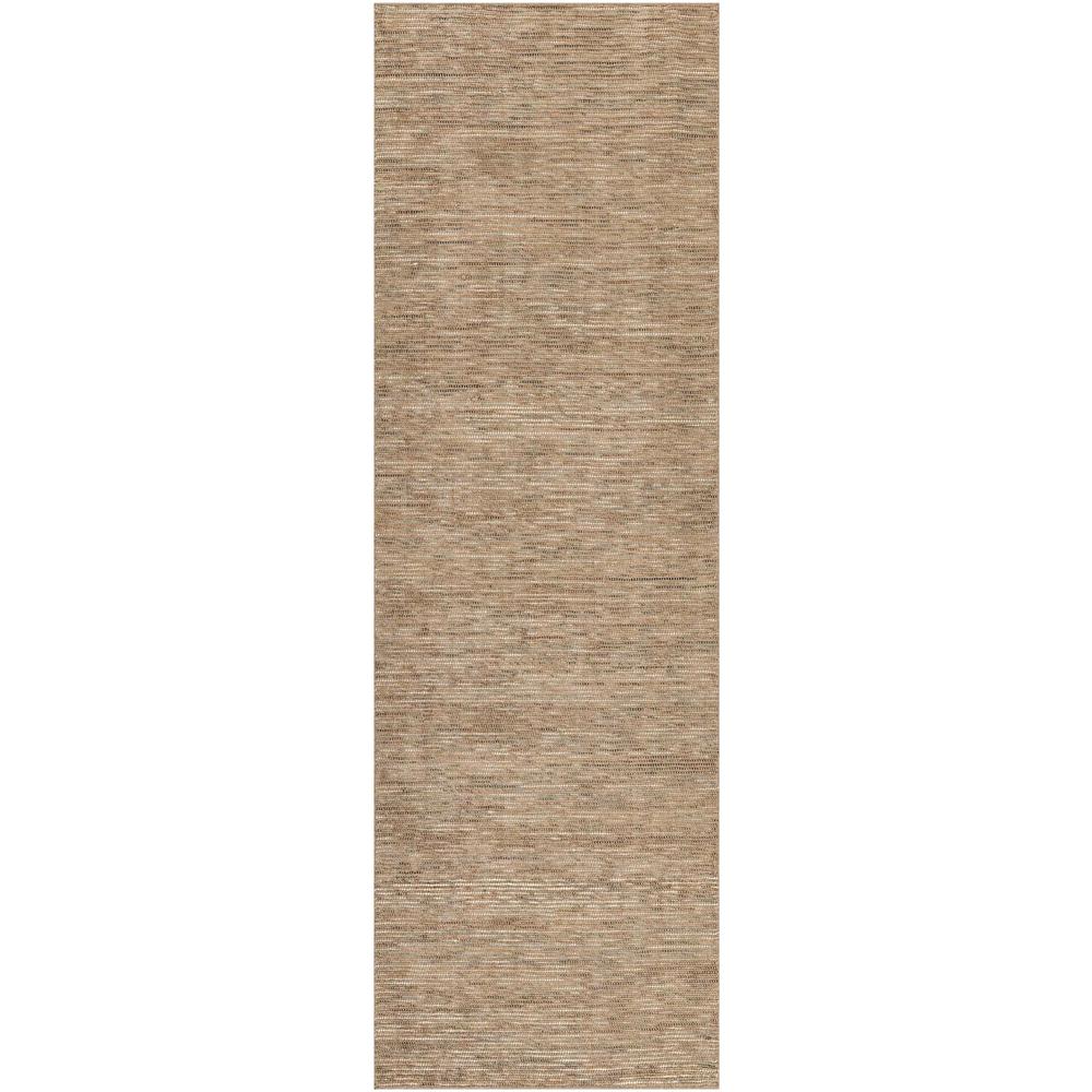 Zion ZN1 Chocolate 2'6" x 10' Runner Rug. Picture 1