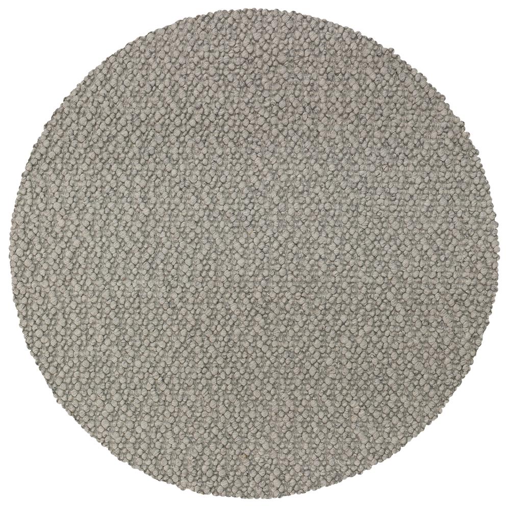 Gorbea GR1 Silver 12' x 12' Round Rug. Picture 1