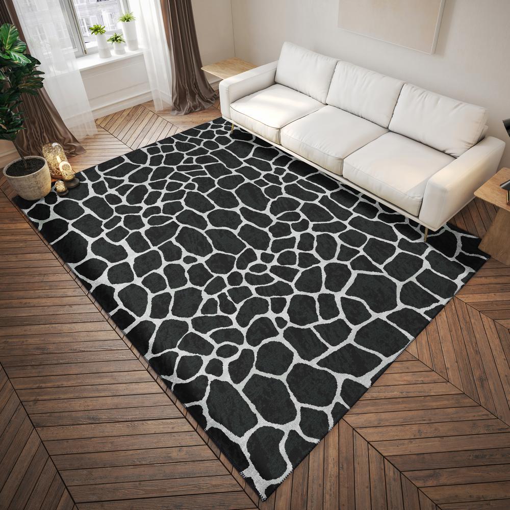 Indoor/Outdoor Mali ML4 Midnight Washable 3' x 5' Rug. Picture 2