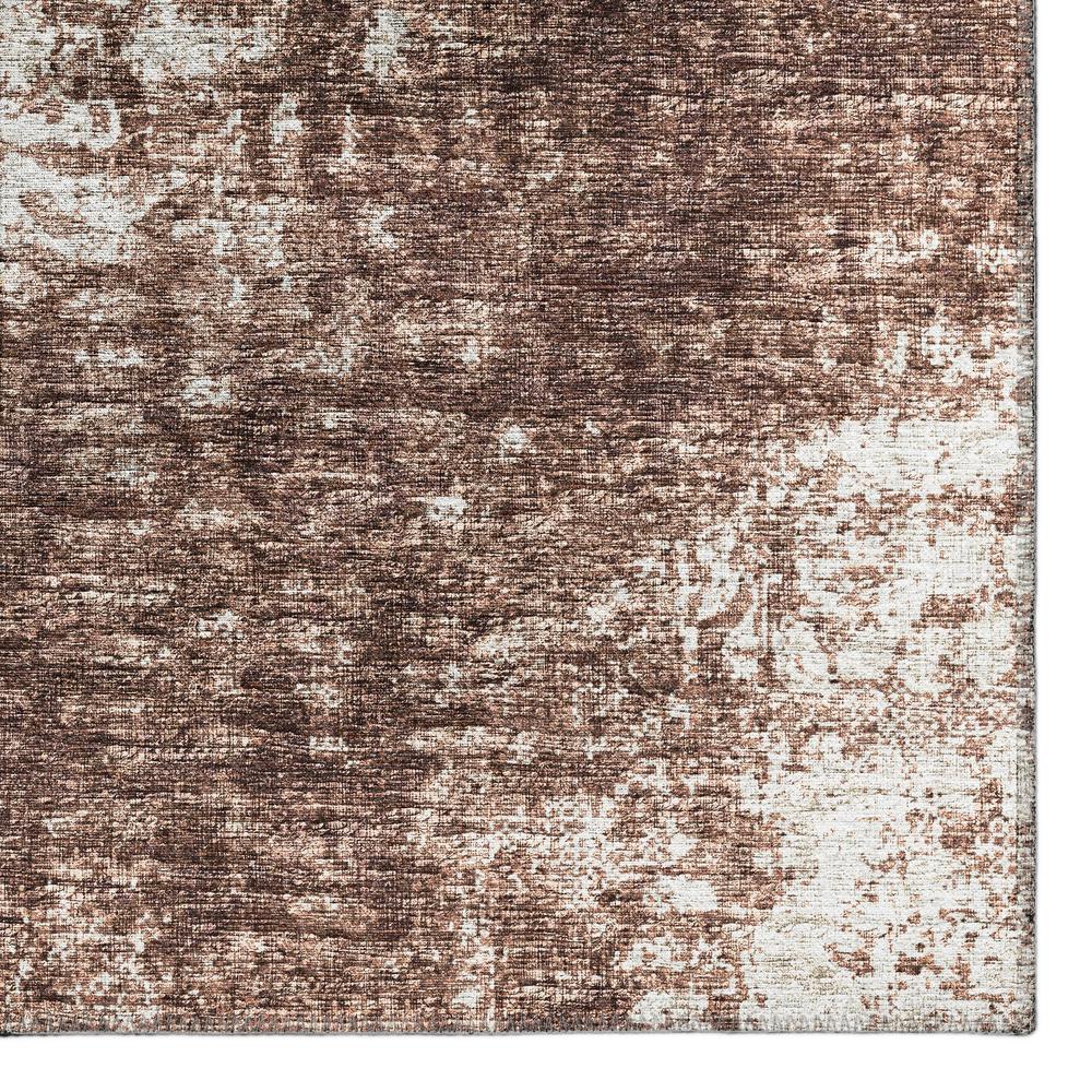 Rylee Brown Transitional Abstract 2'3" x 7'6" Runner Rug Brown ARY31. Picture 2