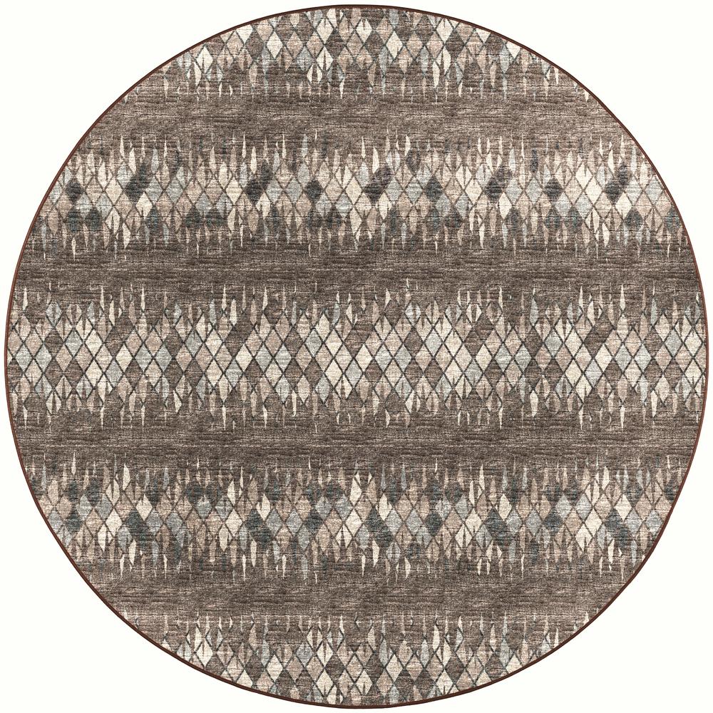 Winslow WL5 Driftwood 4' x 4' Round Rug. Picture 1