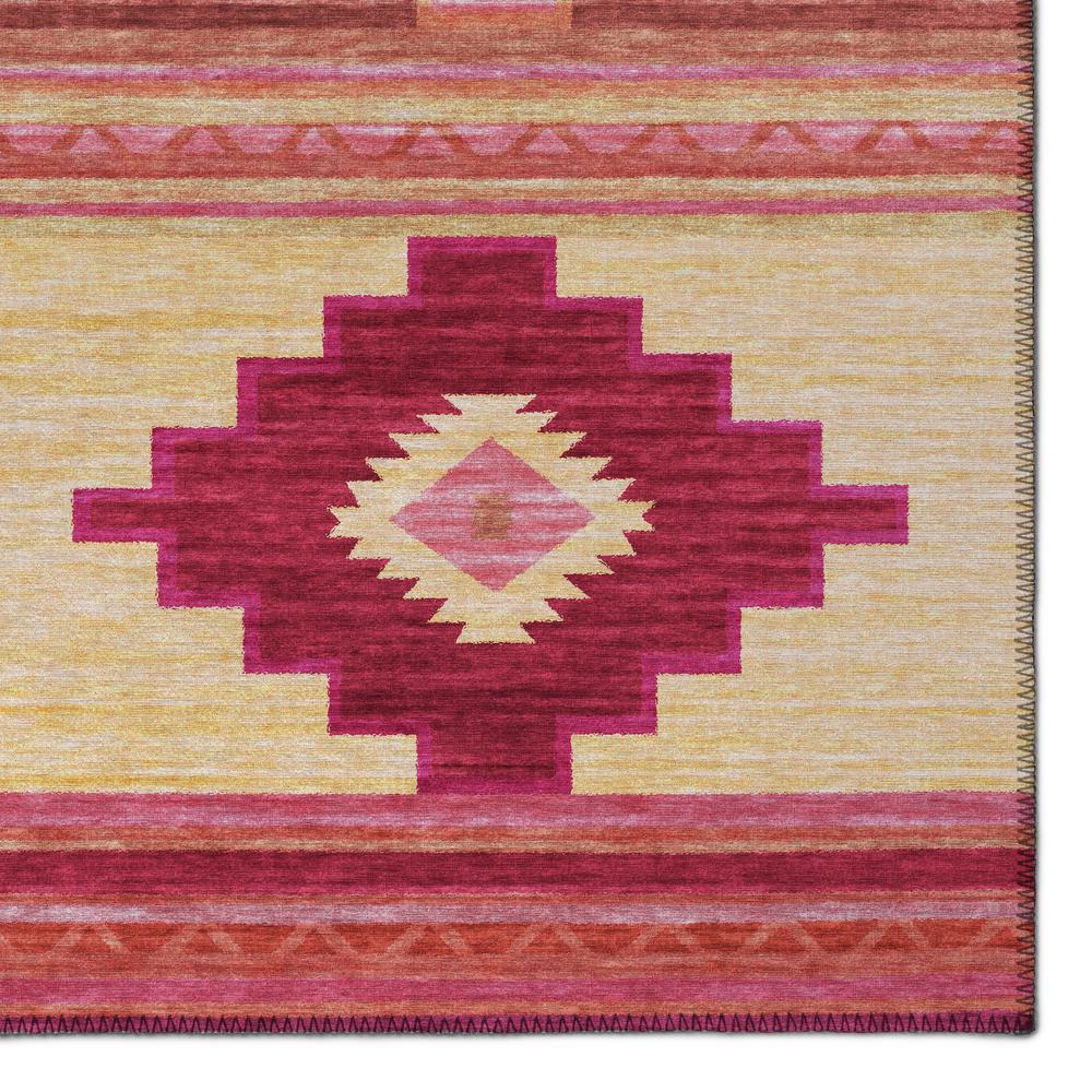 Indoor/Outdoor Sonora ASO31 Pink Washable 1'8" x 2'6" Rug. Picture 3