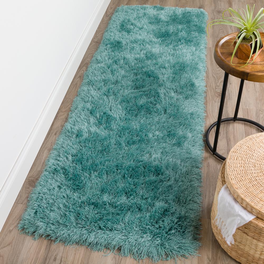 Impact IA100 Teal 2'6" x 10' Runner Rug. Picture 2