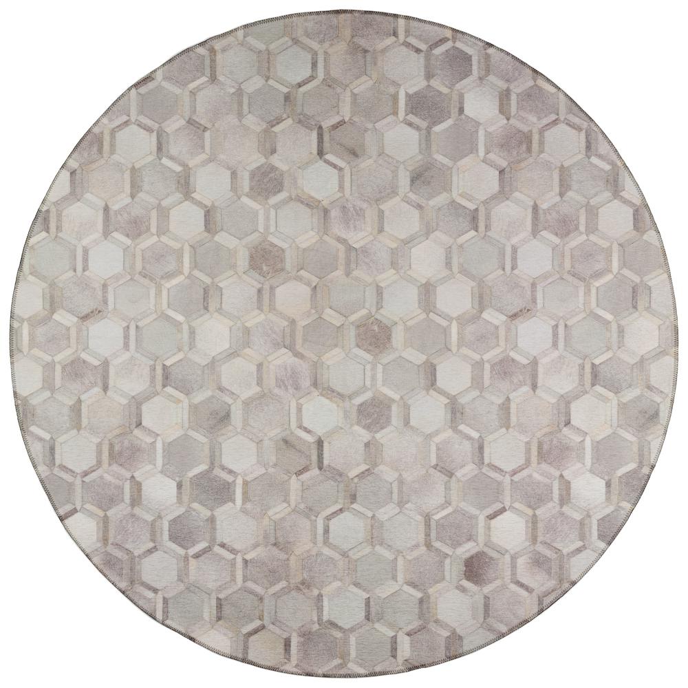 Indoor/Outdoor Stetson SS1 Flannel Washable 4' x 4' Round Rug. The main picture.