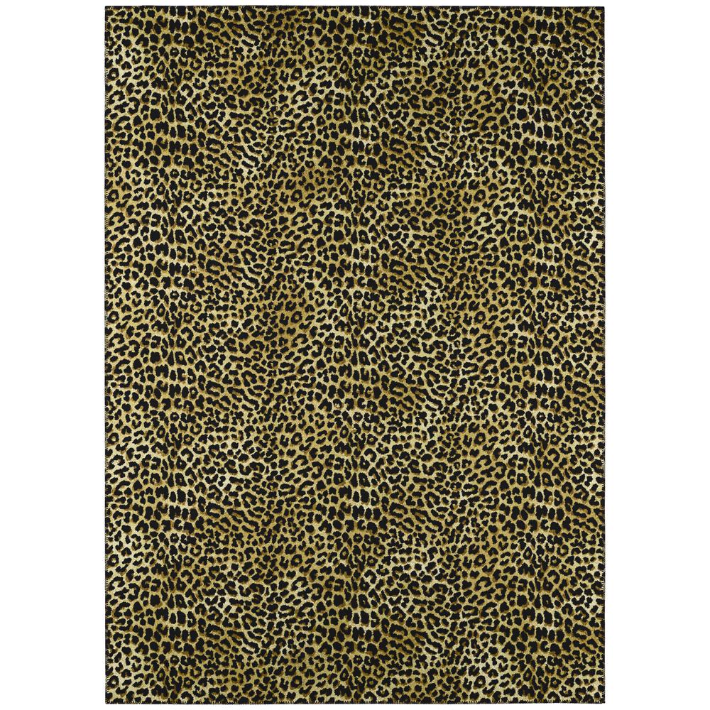 Indoor/Outdoor Mali ML2 Gold Washable 3' x 5' Rug. Picture 1