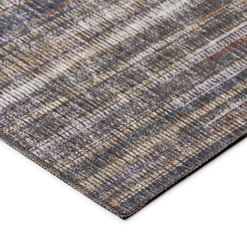 Waverly Brown Contemporary Striped 2'3" x 7'6" Runner Rug Brown AWA31. Picture 3
