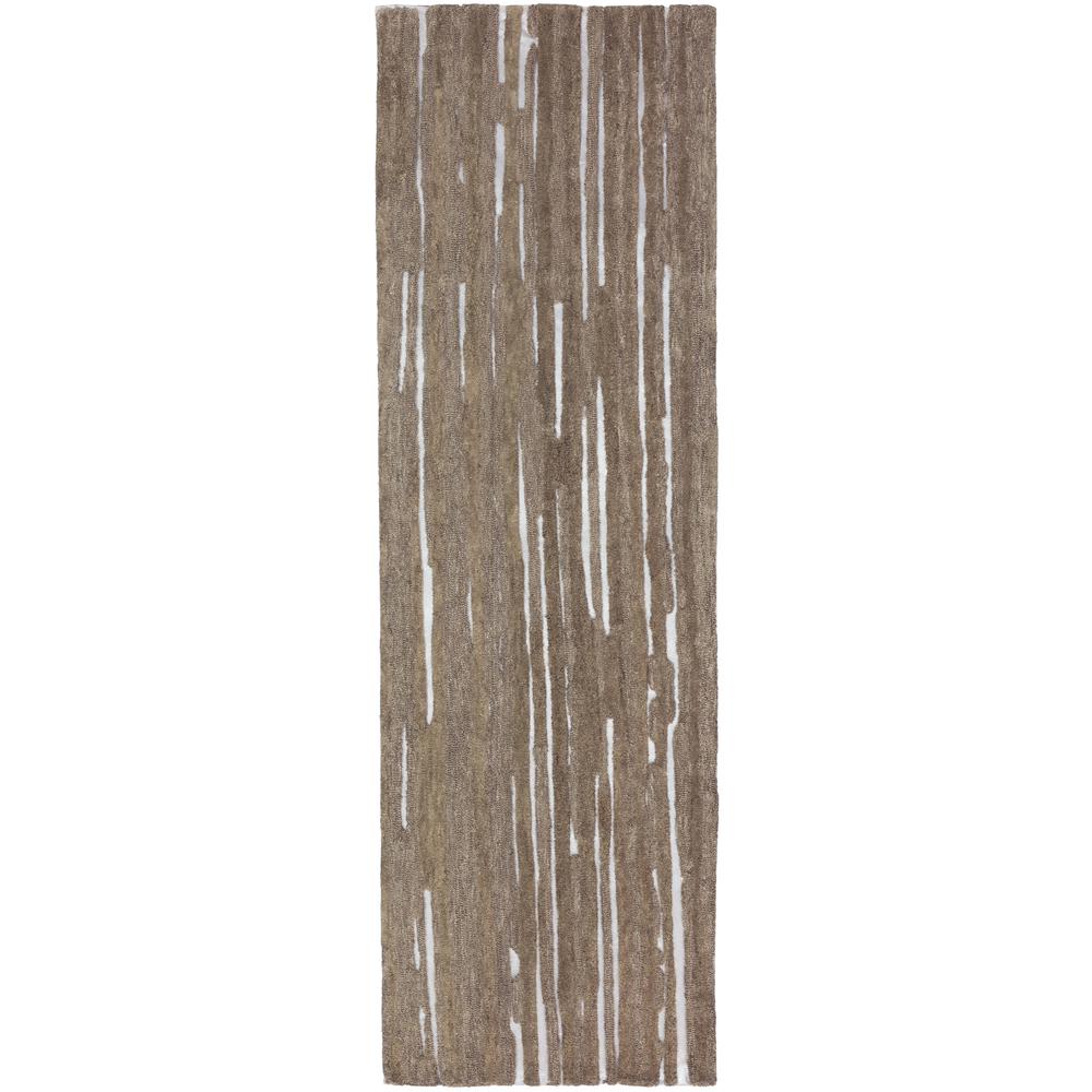 Vibes VB1 Beige 2'3" x 7'6" Runner Rug. Picture 1