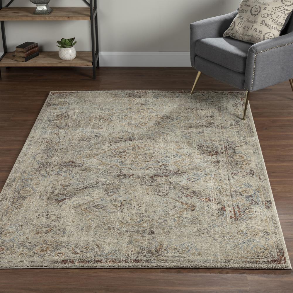 Fresca FC14 Taupe 7'10" x 10'7" Rug. Picture 2