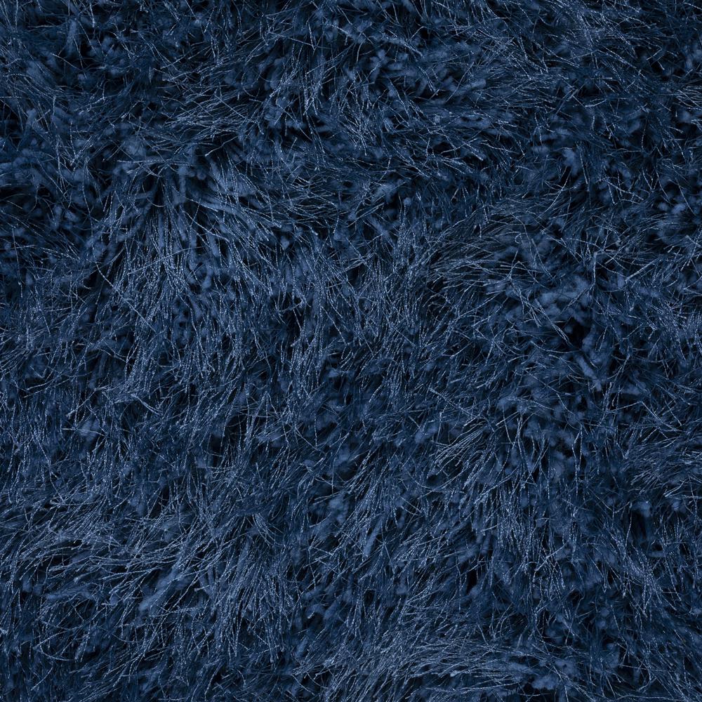 Addison Aurora Deeply Complex Modern Blue Shag 2’3" x 7’6" Runner Rug. Picture 2
